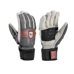 Leki Patrol 3D Glove in Graphite Off White and Maroon